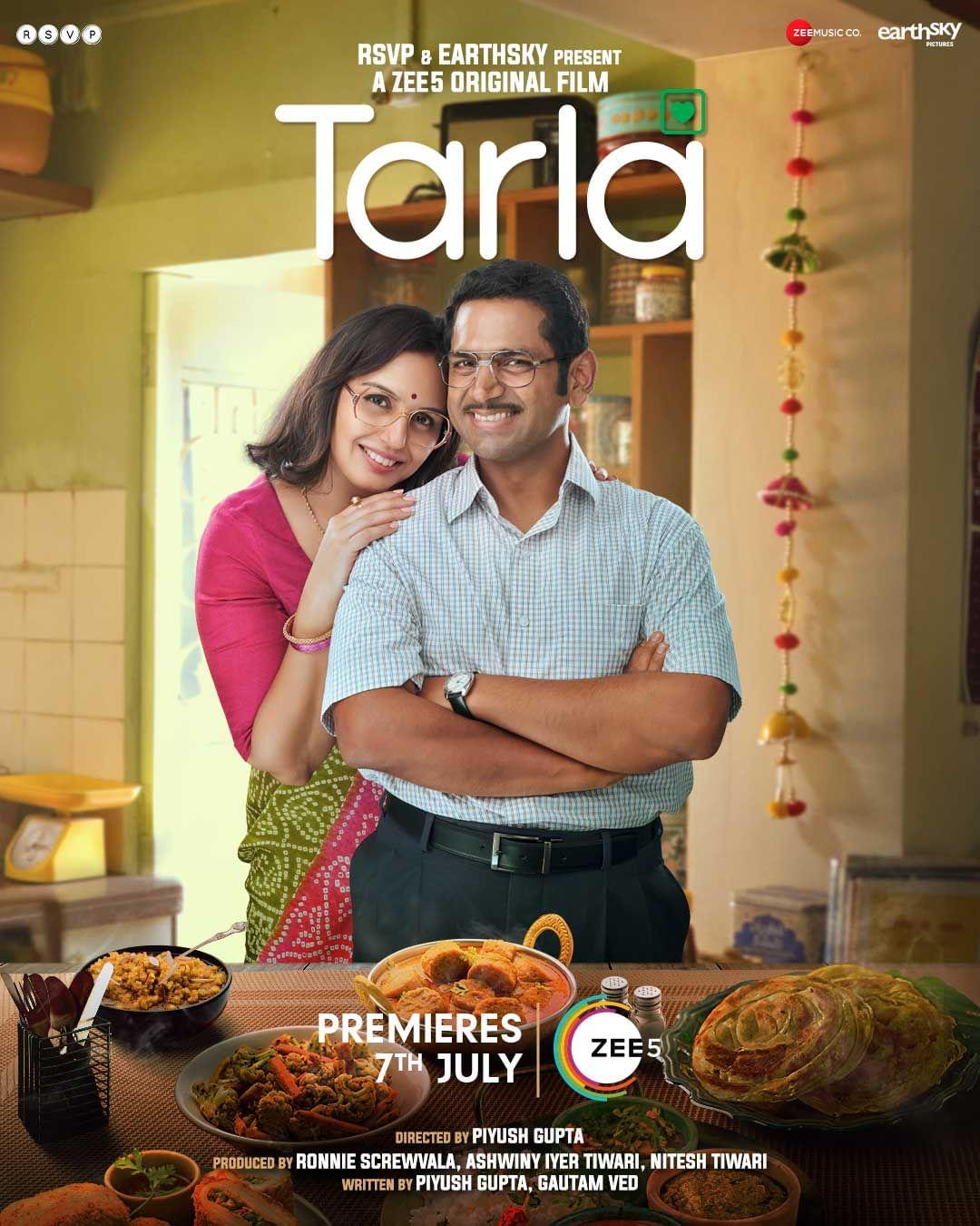 Tarla is a captivating film showcasing the extraordinary life of Tarla Dalal, portrayed by the talented Huma Qureshi. Follow Tarla's inspiring journey as she rises from humble beginnings to become a renowned Indian chef and celebrated cookbook writer.